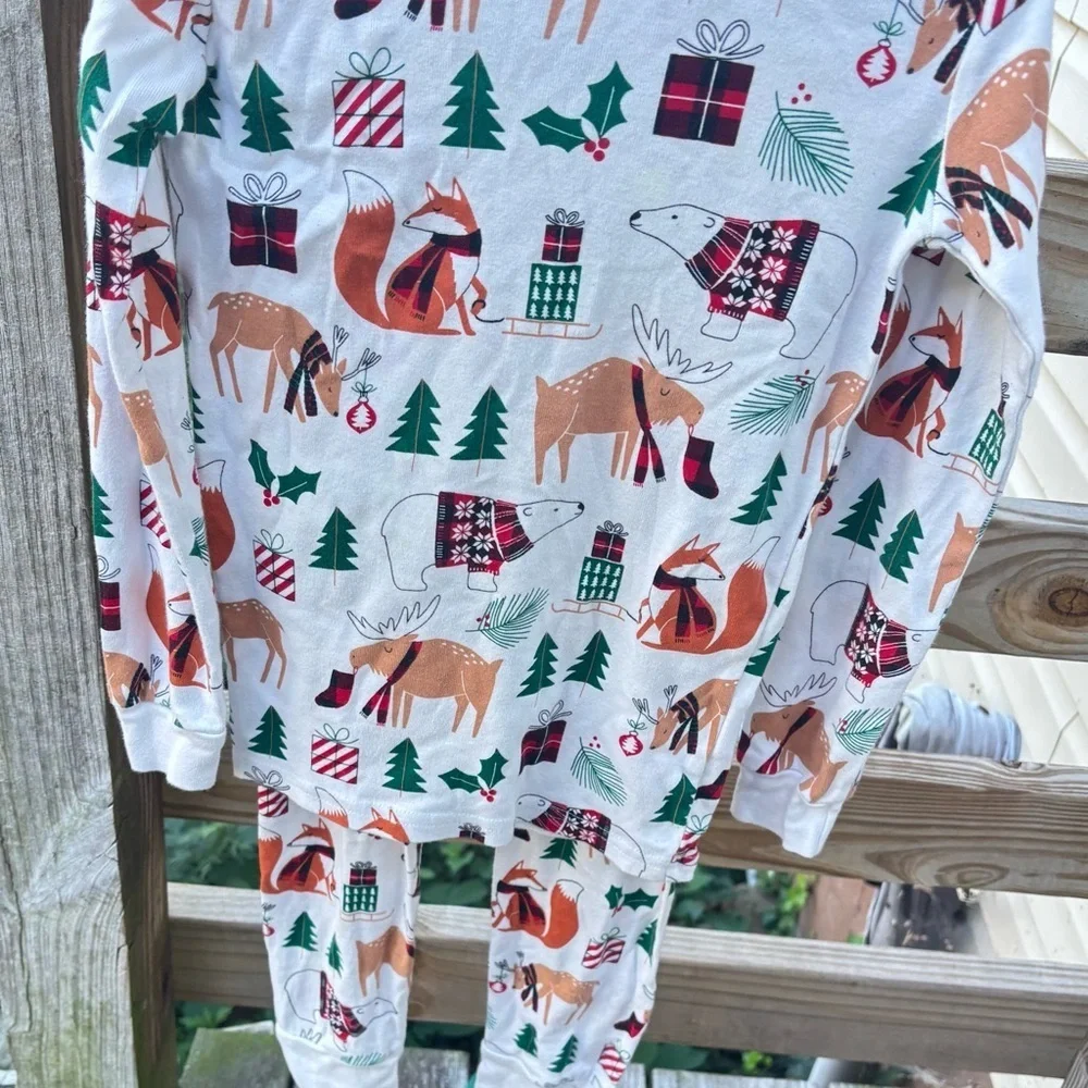 The children place Baby And Toddler Matching Animal Snug Fit Cotton Pajamas